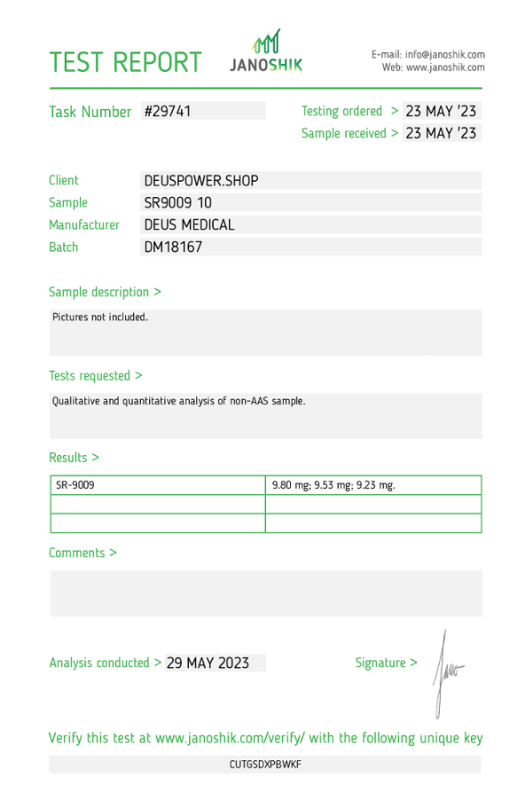 STENABOLIC (SR9009) SARM IN TABLETS Deus Medical - Image 3