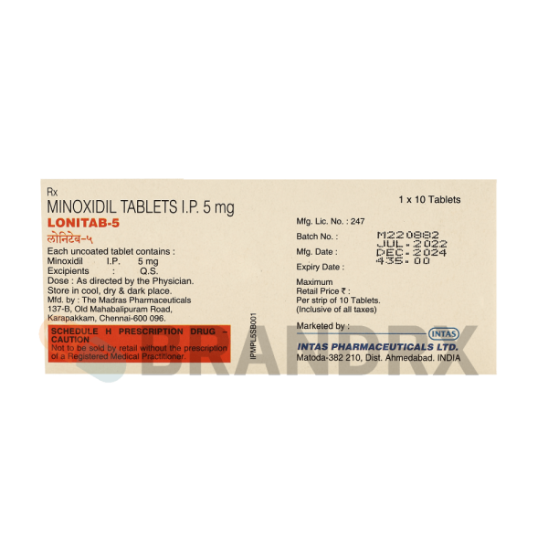Lonitab 5 mg Intas Pharmaceuticals - Image 3