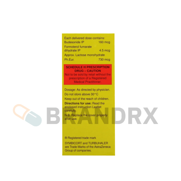 Symbicort Turbuhaler 60 MD 160/4.5 mcg AstraZeneca - Image 4